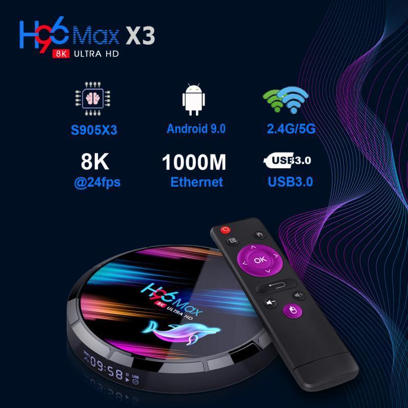 H96 MAX X3 Android TV BOX 8K HD - Shahid.store